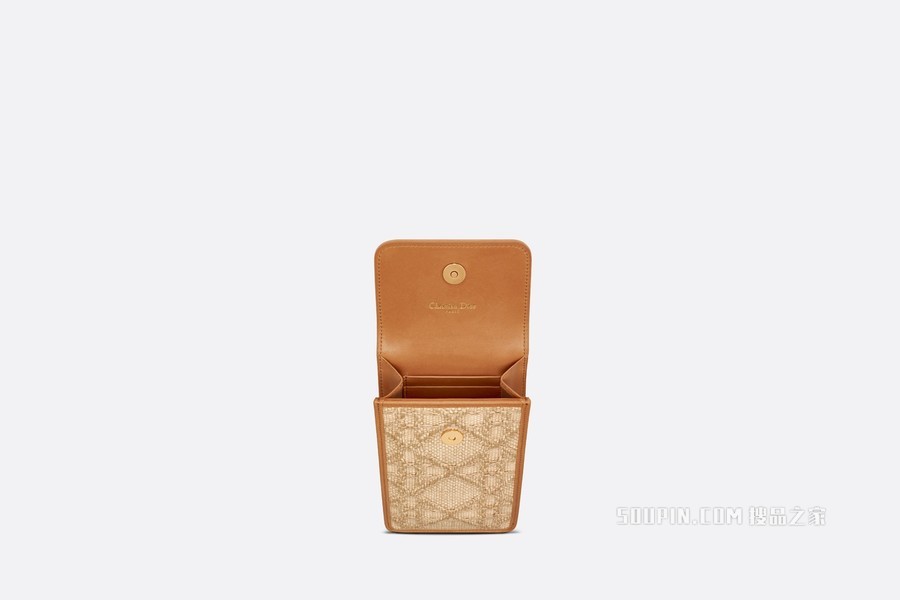 Dior Caro 手机袋 酒椰草藤格纹