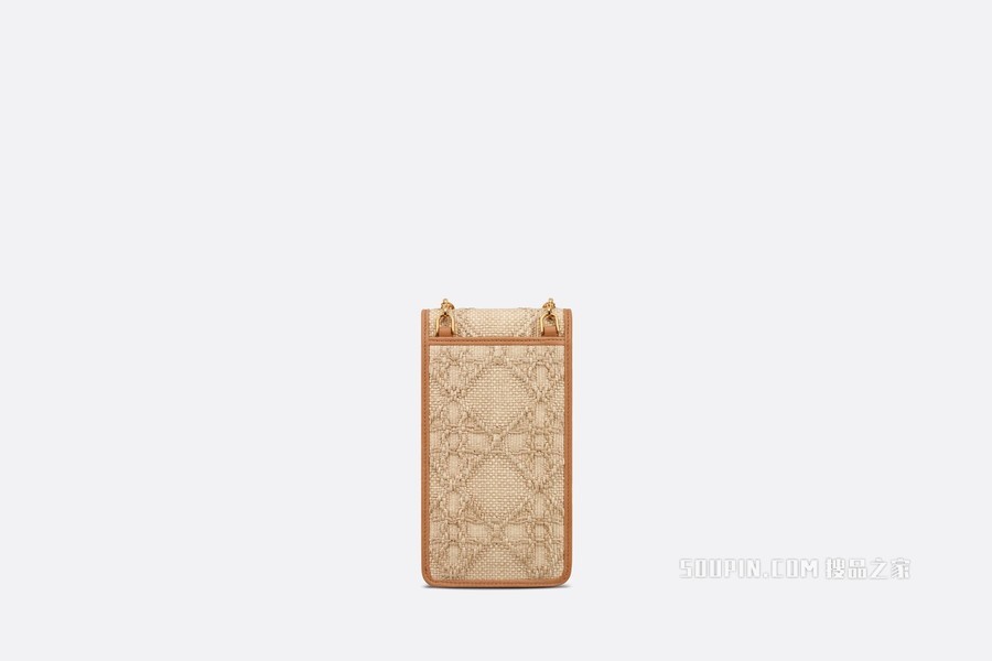 Dior Caro 手机袋 酒椰草藤格纹