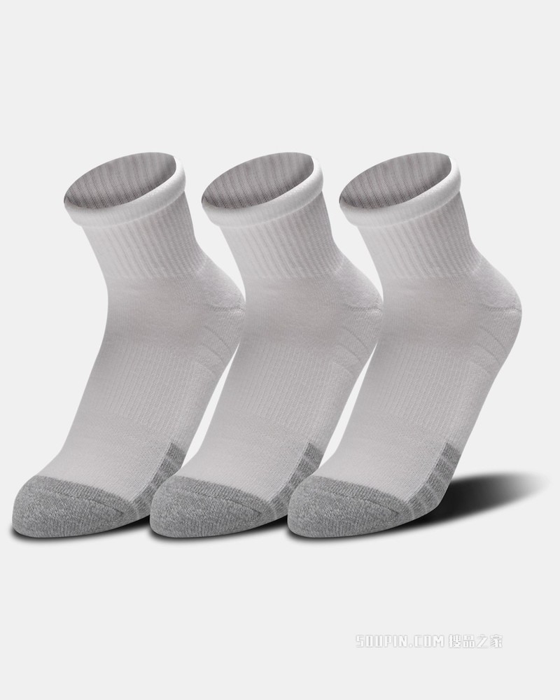 男女同款HeatGear® Quarter袜—3双装