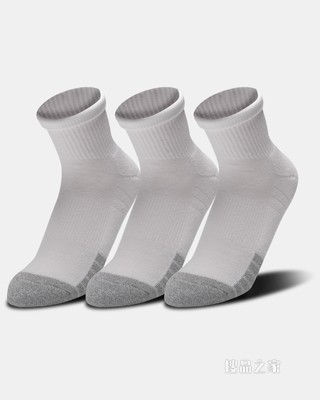 男女同款HeatGear® Quarter袜—3双装