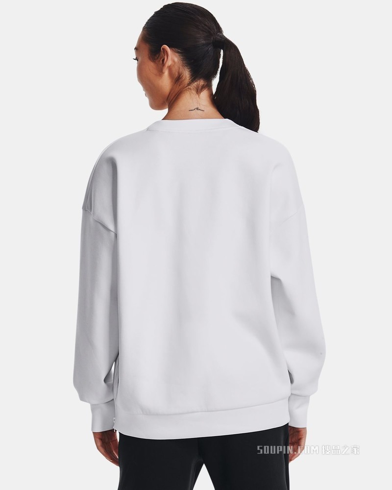 女士UA Summit Oversize Crew针织圆领运动衣
