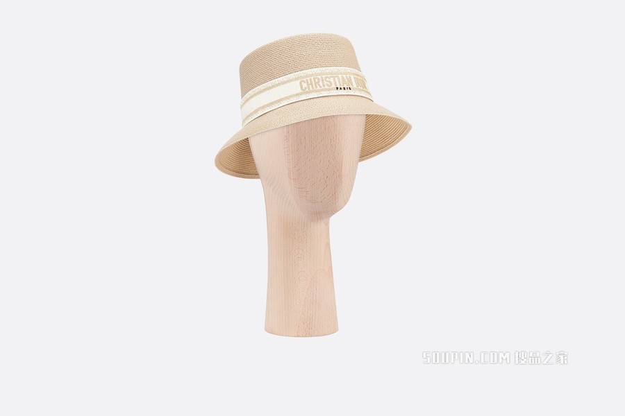 Dioresort 窄檐帽 金色草编