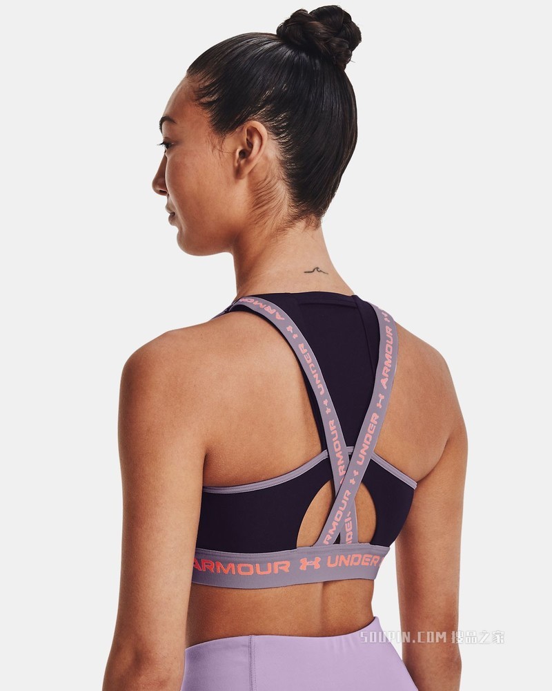 女士Armour Crossback Pocket运动内衣—中强度