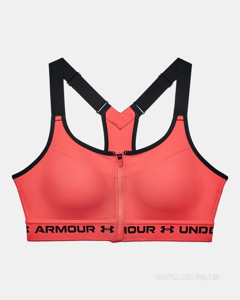 女士Armour Crossback拉链运动内衣—高强度