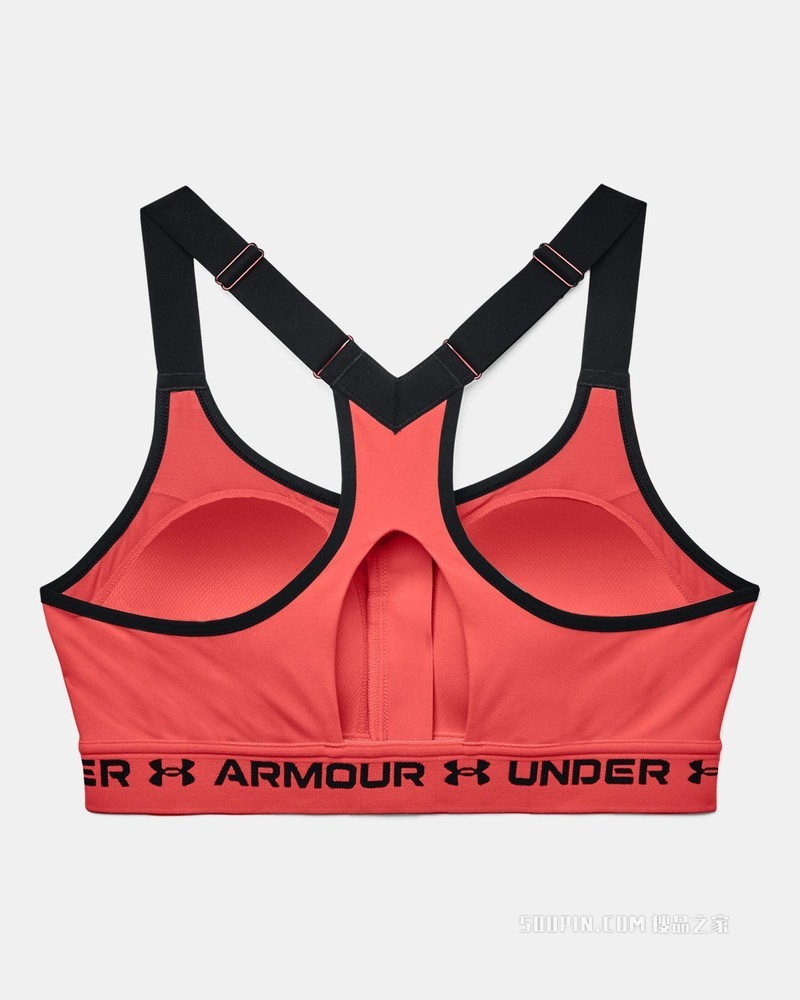 女士Armour Crossback拉链运动内衣—高强度