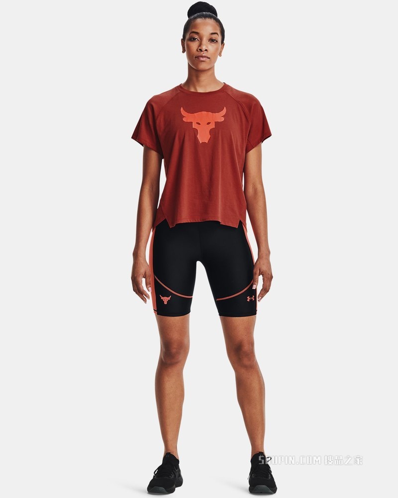 女士Project Rock强森HeatGear® Bike短裤