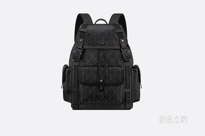 Dior Hit the Road 双肩背包 黑色帆布 CD Diamond 图案