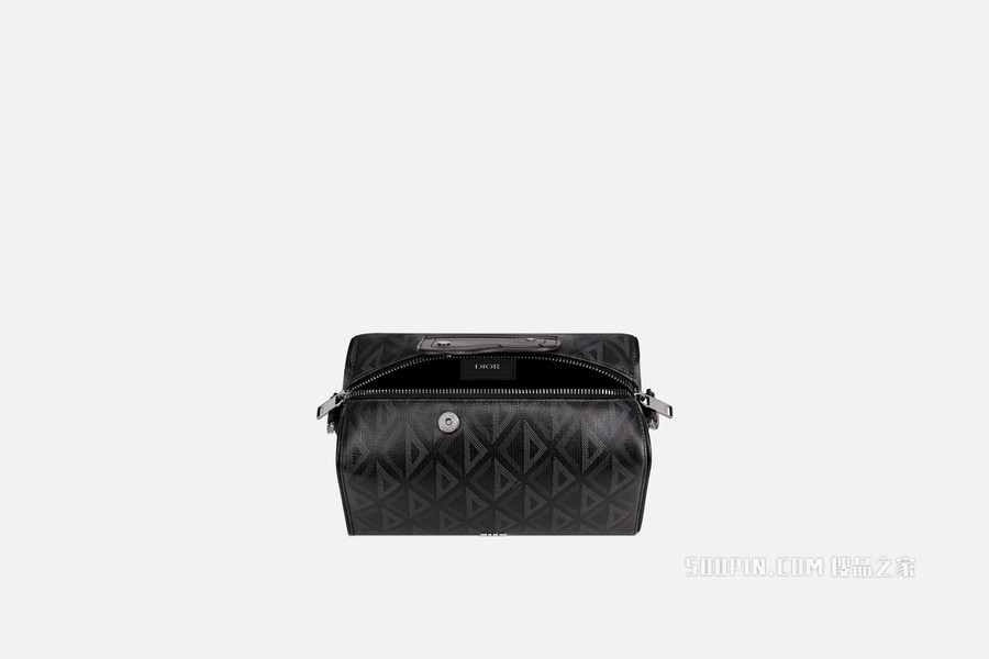 Dior Lingot 22 手袋 黑色帆布 CD Diamond 图案