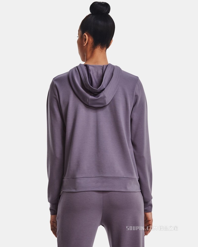 女士UA Rival Terry连帽上衣