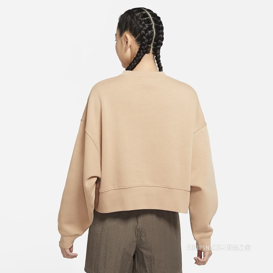 Nike Sportswear Collection Essentials 女子起绒圆领上衣