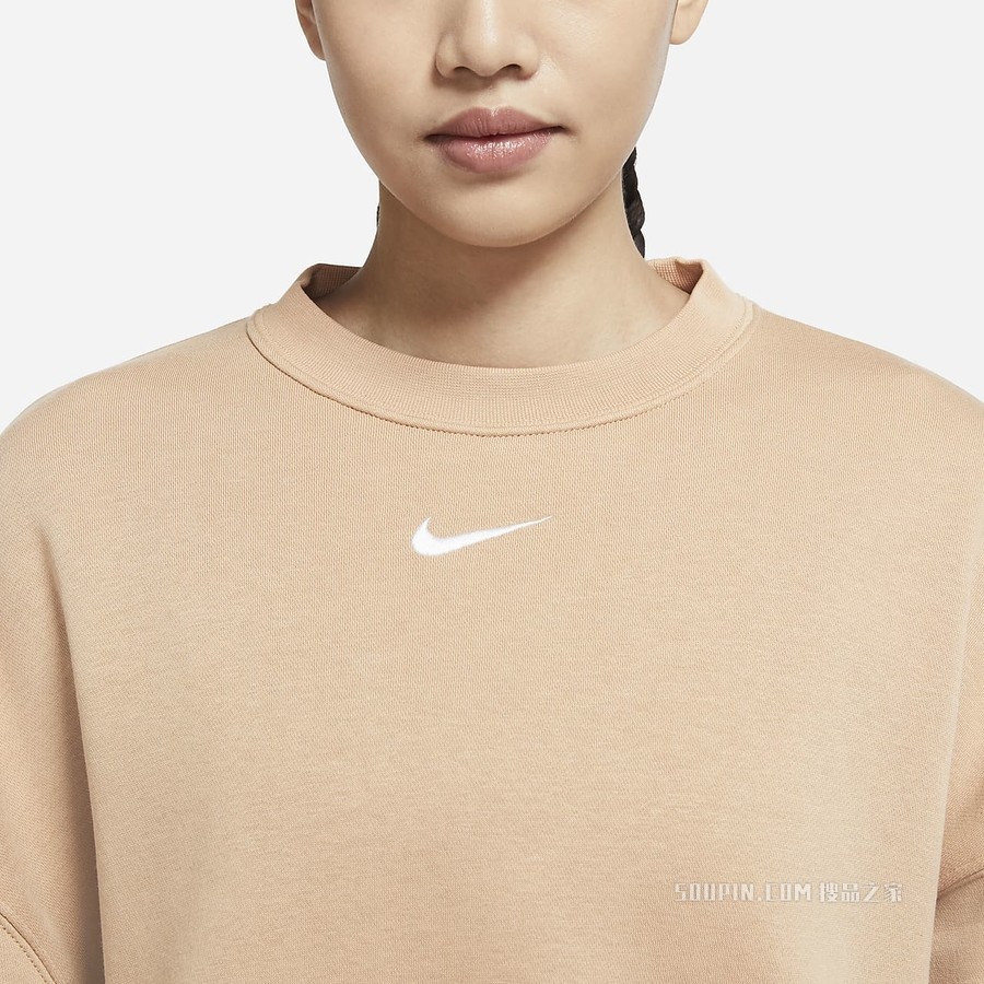 Nike Sportswear Collection Essentials 女子起绒圆领上衣