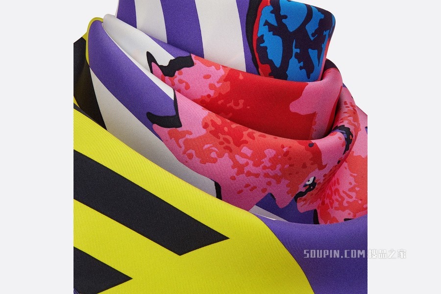 Dior 印花方巾 多色桑蚕丝斜纹面料 D-Flower Pop 印花