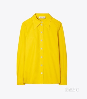 府绸衬衫 原色黄