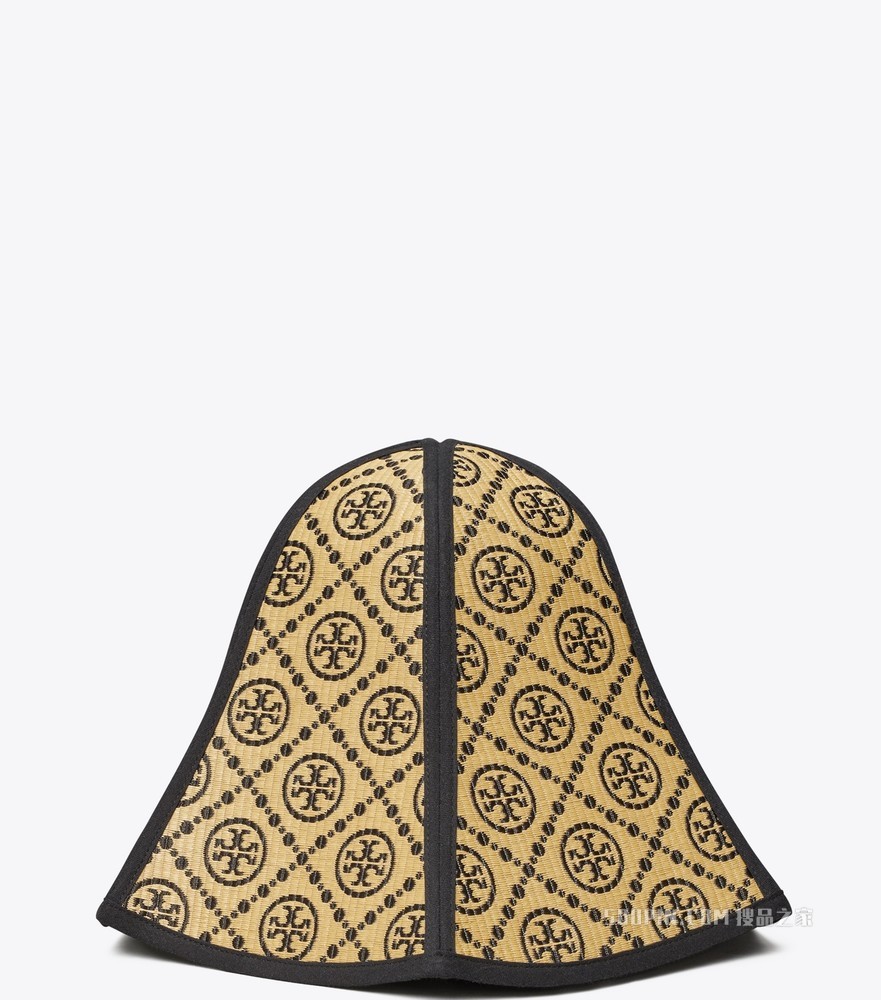 T Monogram Lampshade 渔夫帽 天然米/海军蓝