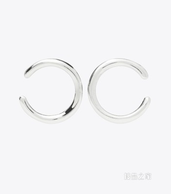 小号圈形耳环 Tory 银
