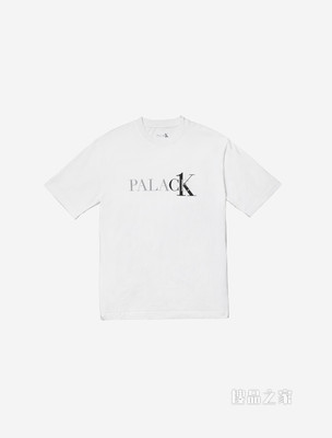 【Palace联名】Calvin Klein 男女同款圆领纯棉烫印LOGO短袖T恤40317UC