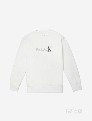 【Palace联名】Calvin Klein 男女款重磅纯棉磨绒刺绣圆领卫衣40314UC