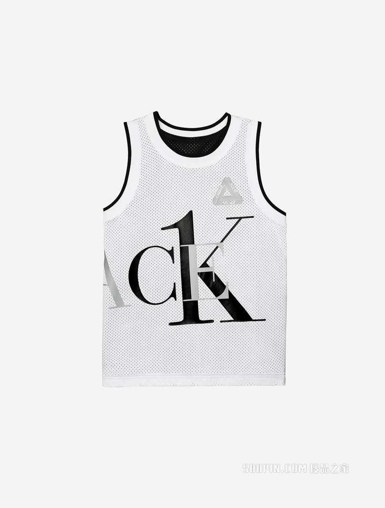 【Palace联名】Calvin Klein 男女款双面穿宽松篮球网眼背心40312UC