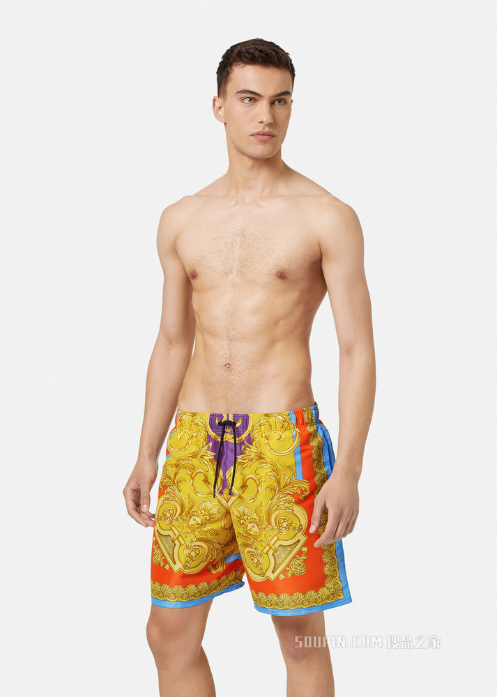 Barocco Goddess中长款泳裤