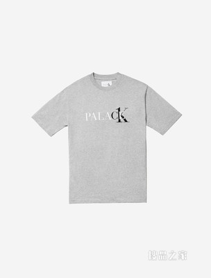 【Palace联名】Calvin Klein 男女同款圆领纯棉烫印LOGO短袖T恤40317UC