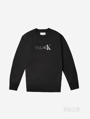 【Palace联名】Calvin Klein 男女款重磅纯棉磨绒刺绣圆领卫衣40314UC