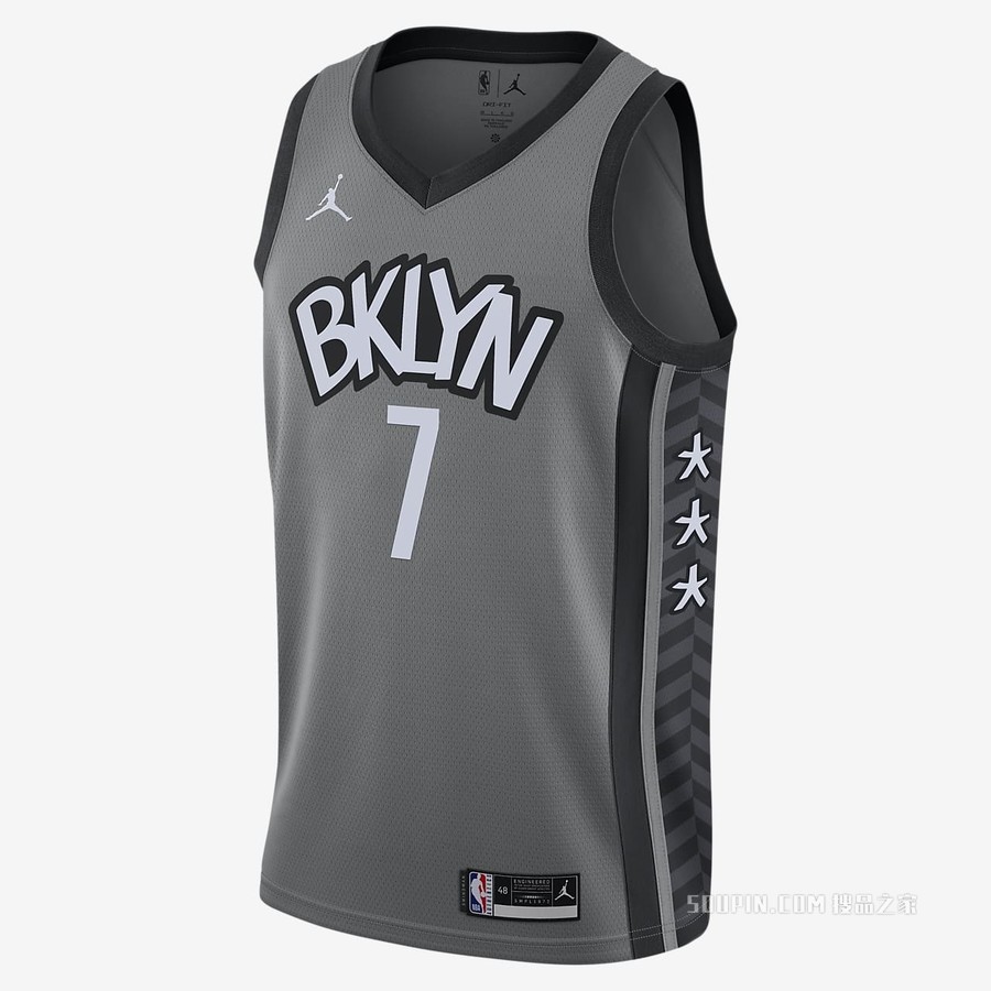 2020 赛季布鲁克林篮网队 (Kevin Durant) Statement Edition Jordan NBA Swingman Jersey 男子球衣