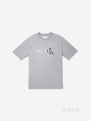 【Palace联名】Calvin Klein 男女同款圆领纯棉烫印LOGO短袖T恤40317UC