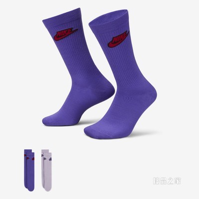 Nike Everyday Essential Crew 运动袜（2 双）