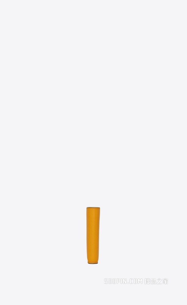 横款粒面压印皮革钱包
