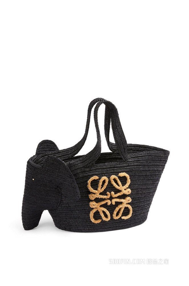 酒椰纤维小象 Basket 手袋