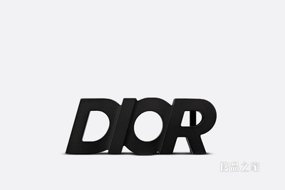 “DIOR”腰带扣 35 毫米黑色哑光涂漆饰面黄铜
