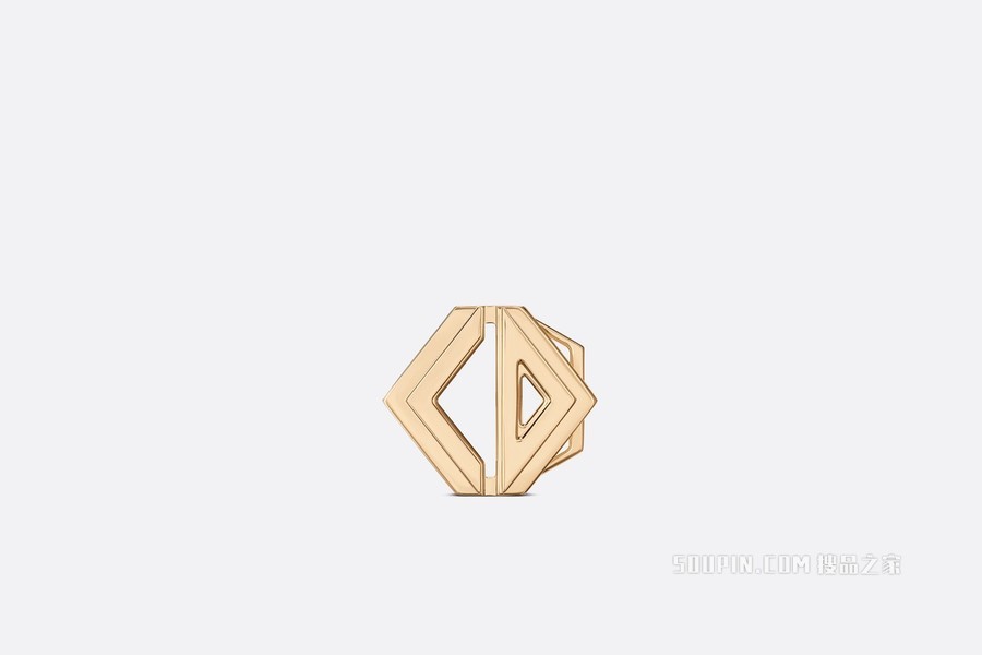 CD Diamond 腰带扣 40 毫米金色饰面黄铜