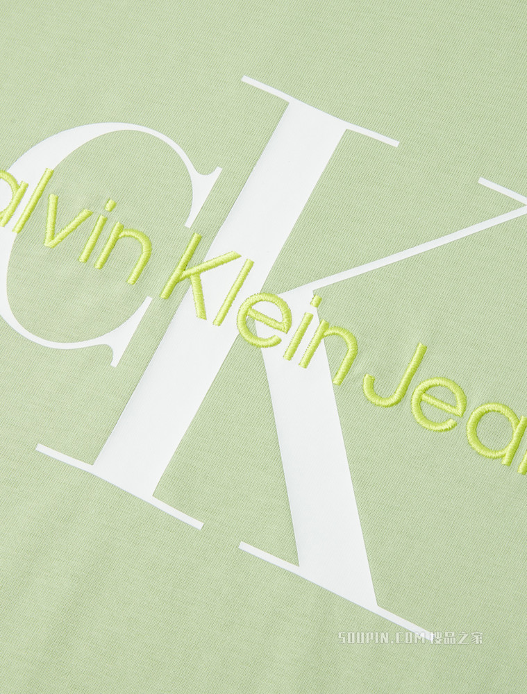 Calvin Klein 22春季新品新款女士舒适简约纯棉醒目LOGO短袖T恤J218885