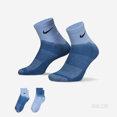 Nike Everyday Plus Cushioned Ankle 运动袜（2 双）