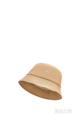 帆布和牛皮革水桶帽