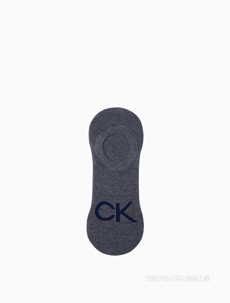 Calvin Klein 22春季新款男士两双装深口醒目LOGO提花船袜CKP32848