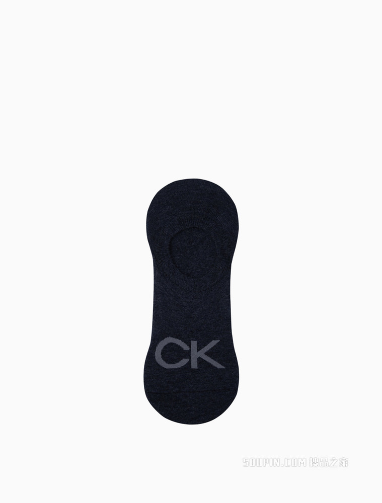 Calvin Klein 22春季新款男士两双装深口醒目LOGO提花船袜CKP32848