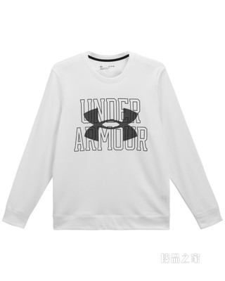 男士UA Rival Terry Logo Crew圆领运动衣