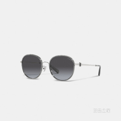 金属圆形框太阳眼镜 OOQ