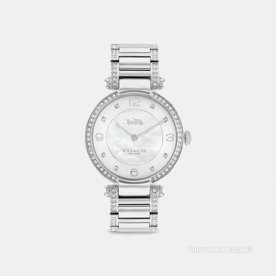 CARY 腕表，34MM 银色