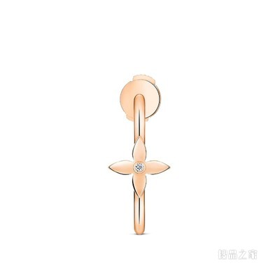 IDYLLE BLOSSOM SMALL HOOP 18K 金钻石耳环