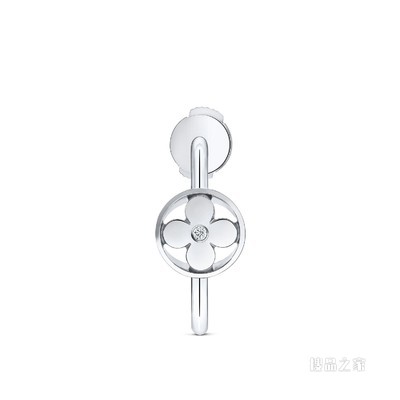 IDYLLE BLOSSOM SMALL HOOP 18K 金钻石耳环