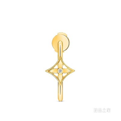 IDYLLE BLOSSOM SMALL HOOP 18K 金钻石耳环