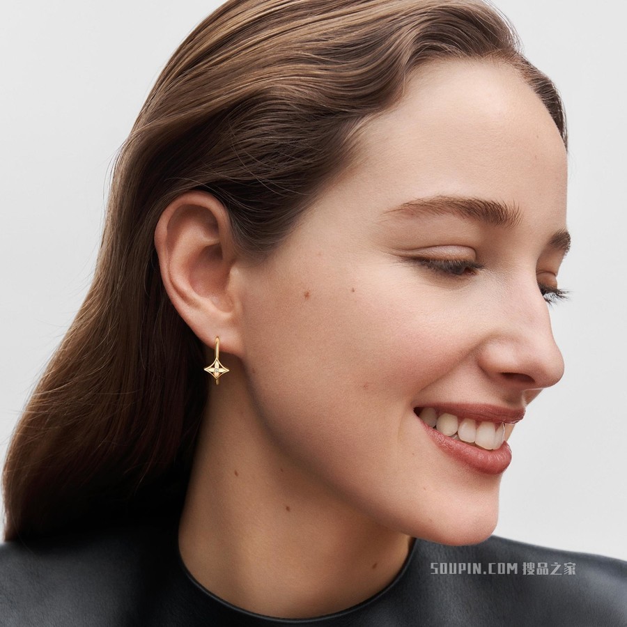 IDYLLE BLOSSOM SMALL HOOP 18K 金钻石耳环