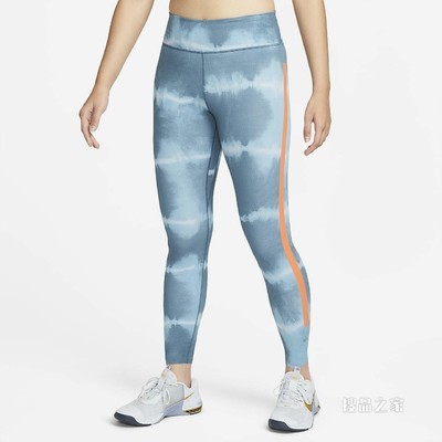 Nike Dri-FIT One Luxe 女子中腰印花训练紧身裤