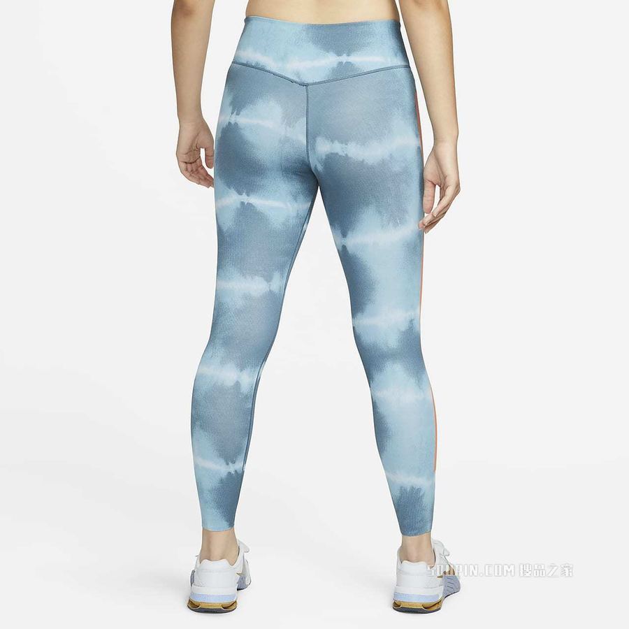 Nike Dri-FIT One Luxe 女子中腰印花训练紧身裤