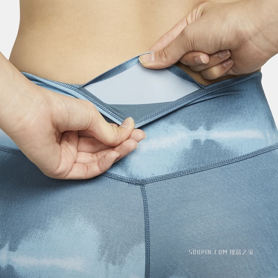 Nike Dri-FIT One Luxe 女子中腰印花训练紧身裤