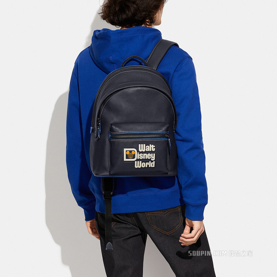 迪士尼乐园图案DISNEY X COACH CHARTER双肩包 JIEFH