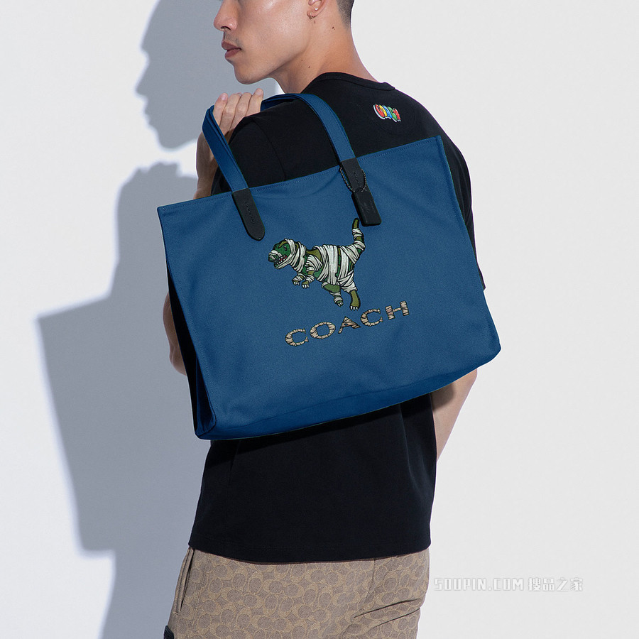 COACH X MICHAEL B. JORDAN 42号托特包，配干化REXY JIBLU