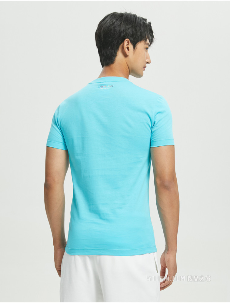 【彩虹系列】Calvin Klein 22春夏新品男士圆领纯棉字母印花短袖T恤J321488